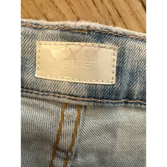 Mother The Stunning Zip Ankle Step Fray Jeans Womens Size 27 distressed denim - Picture 3 of 6